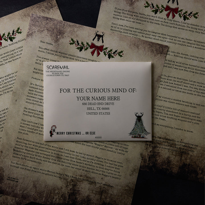 Festive Frights: Yule Be Sorry — holiday horror single letter