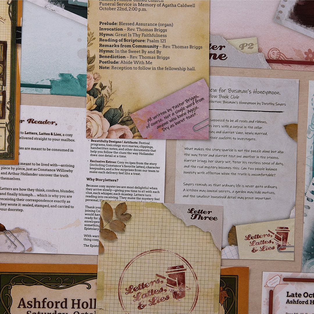 LETTERS, LATTES AND LIES