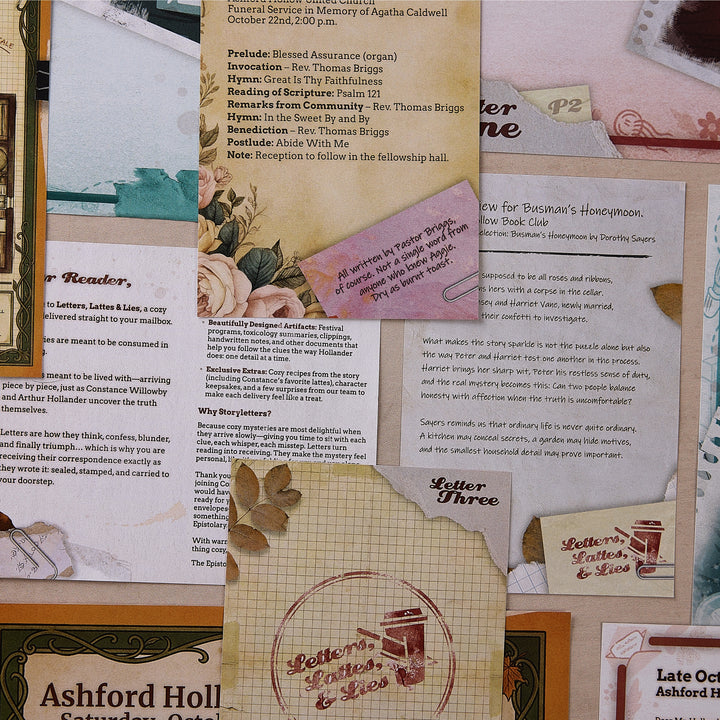 LETTERS, LATTES AND LIES